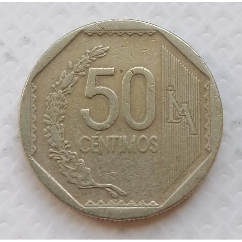 Перу 50 сентимов 2003г.