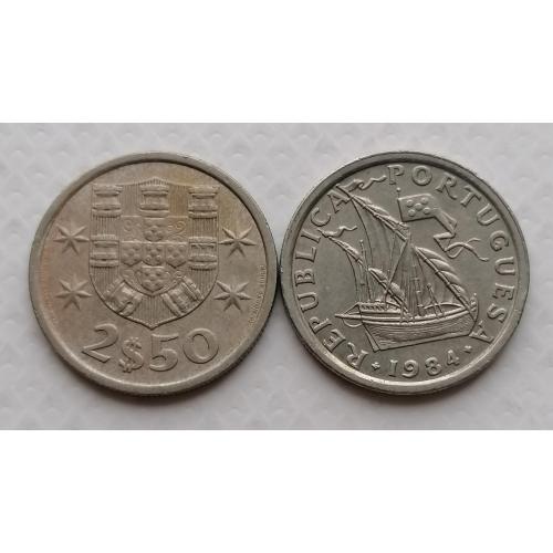 Португалия 2,5 эскудо 1984г.