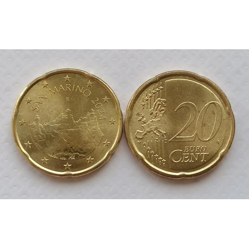Сан-Марино 20 евроцентов 2024г.