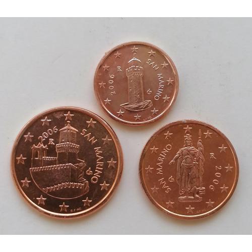 Сан-Марино 3 монеты 2006г.