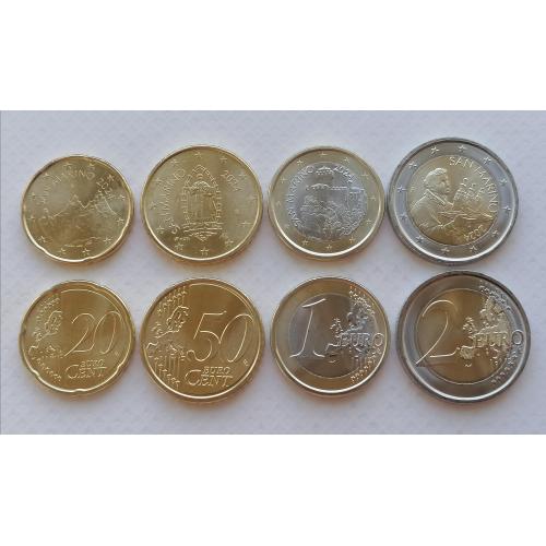 Сан-Марино 4 монеты 2024г. UNC. 
