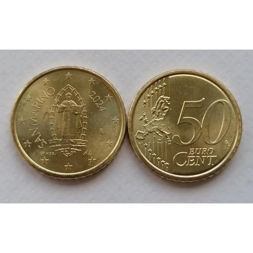 Сан-Марино 50 евроцентов 2024г.