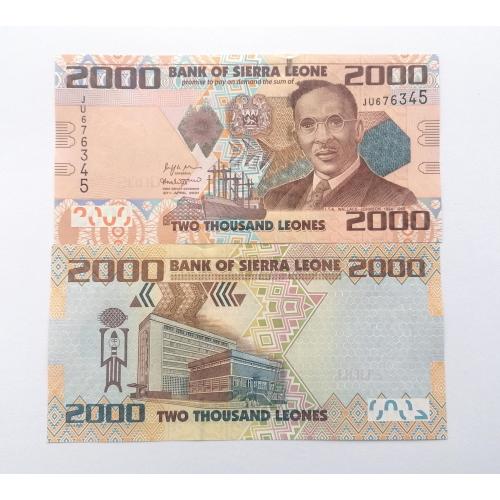 Сьерра-Леоне 2000 леоне 2021г. UNC. 