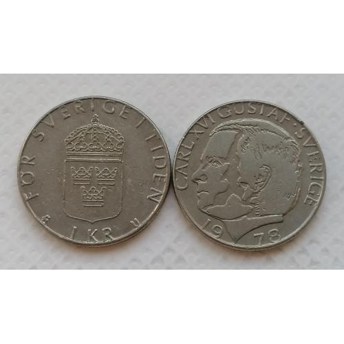 Швеция 1 крона 1978г.