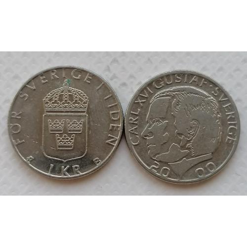 Швеция 1 крона 2000г.