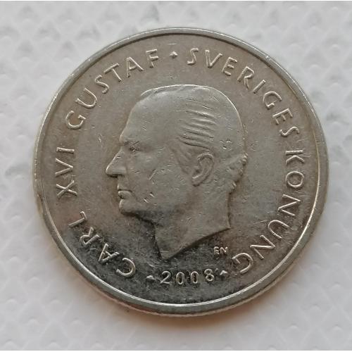 Швеция 1 крона 2008г.
