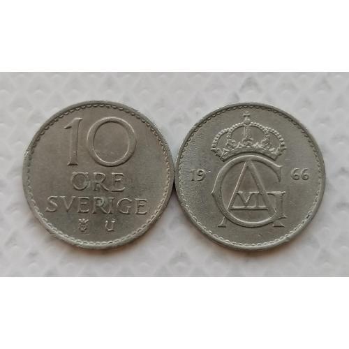 Швеция 10 ере 1966г.