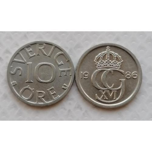 Швеция 10 ере 1986г.