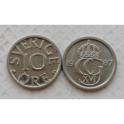 Швеция 10 ере 1987г.