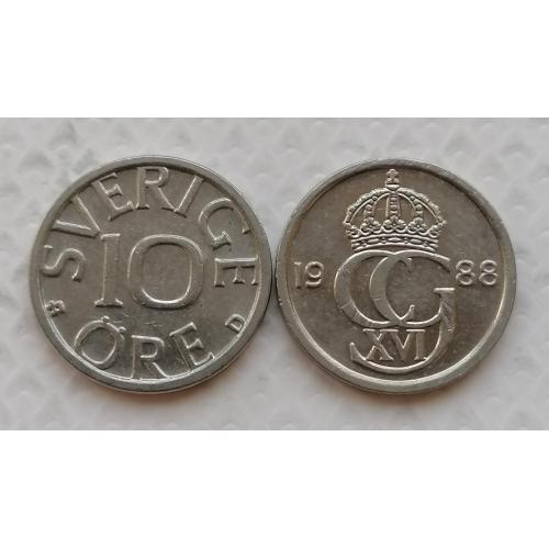 Швеция 10 ере 1988г.