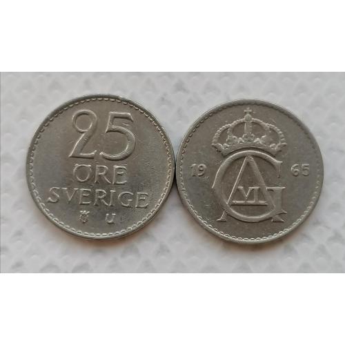 Швеция 25 ере 1965г.