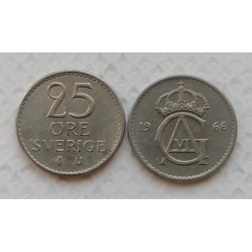 Швеция 25 ере 1966г.