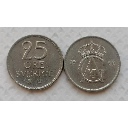 Швеция 25 ере 1968г.