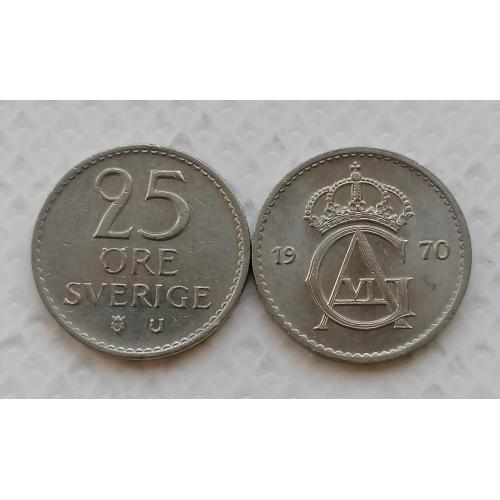 Швеция 25 ере 1970г.