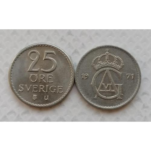 Швеция 25 ере 1971г.