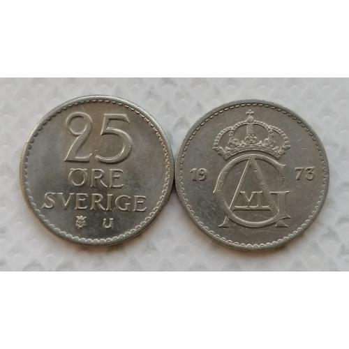 Швеция 25 ере 1973г.