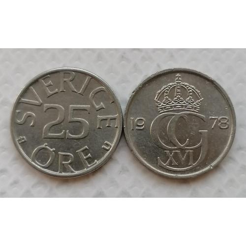 Швеция 25 ере 1978г.
