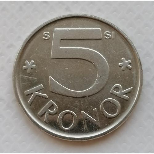 Швеция 5 крон 2008г.