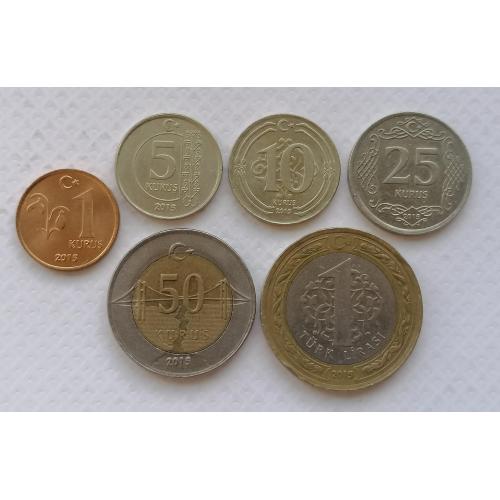 Турция 6 монет 2015г.