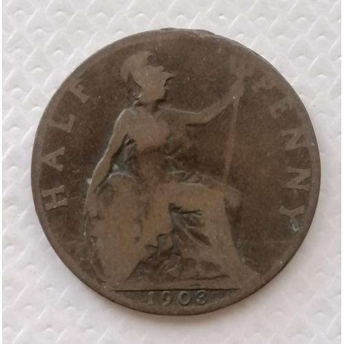 Великобритания 1/2 пенни 1903г.