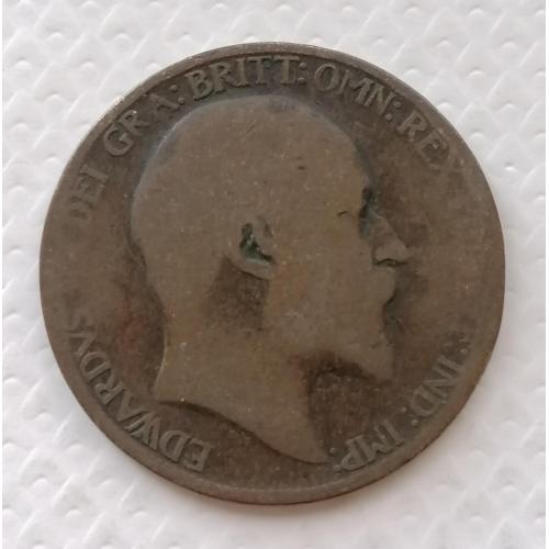 Великобритания 1/2 пенни 1904г..
