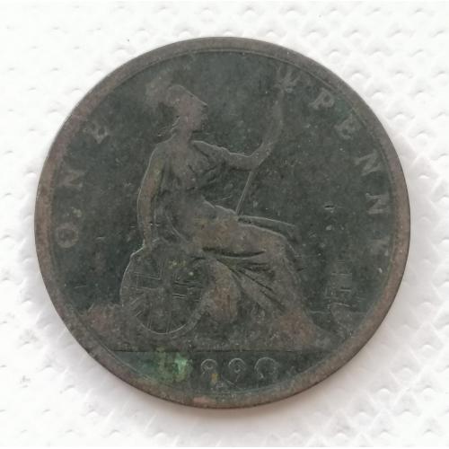 Великобритания 1 пенни 1890г.
