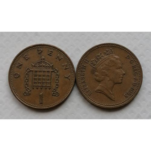 Великобритания 1 пенни 1988г.
