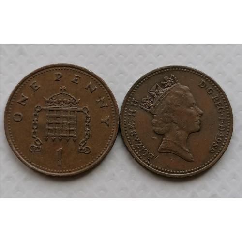 Великобритания 1 пенни 1989г.