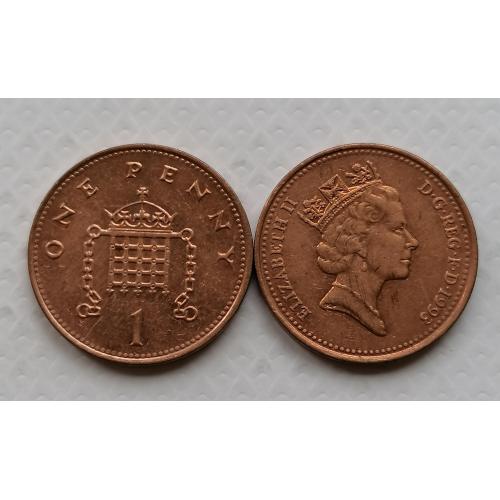Великобритания 1 пенни 1993г.