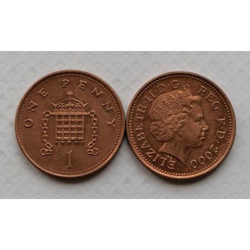 Великобритания 1 пенни 2000г.