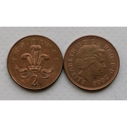 Великобритания 2 пенса 2006г.