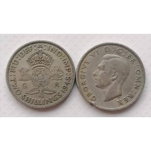 Великобритания 2 шиллинга 1948г.