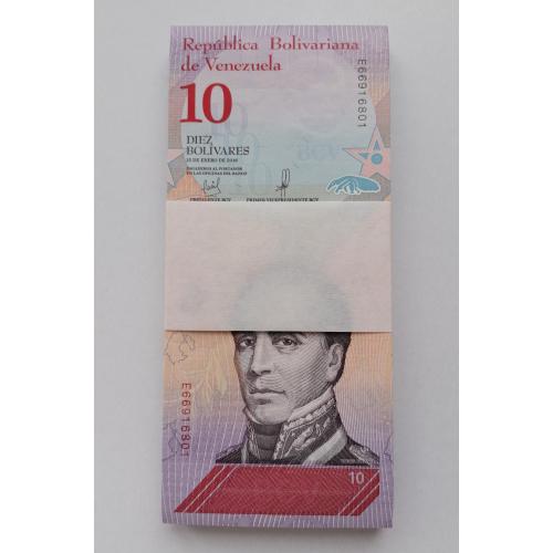 Венесуэла 10 боливар 2018г. UNC. 