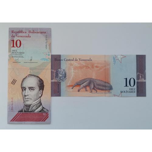 Венесуэла 10 боливаров 2018г. UNC. 