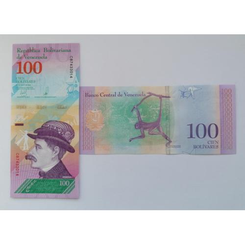 Венесуэла 100 боливаров 2018г. UNC. 