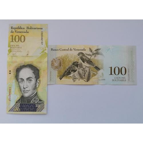 Венесуэла 100000 боливар 2017г. UNC. 