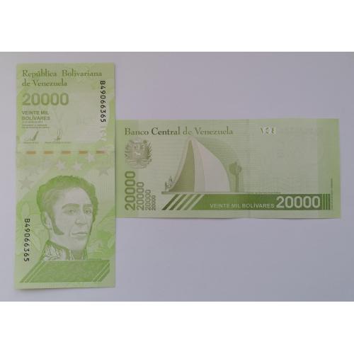 Венесуэла 20 000 боливаров 2019(2020)г. UNC. 