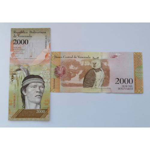 Венесуэла 2000 боливаров 2016г. UNC. 