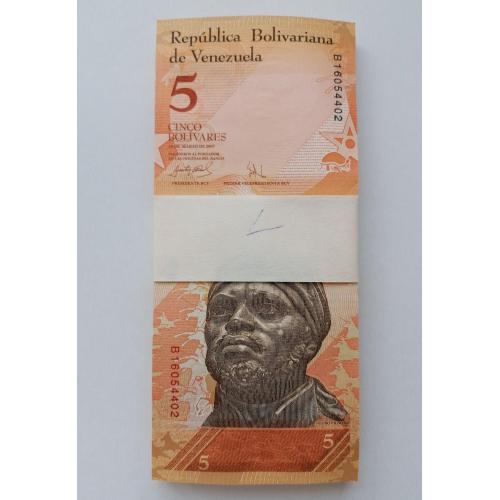 Венесуэла 5 боливар 2007г. UNC. 