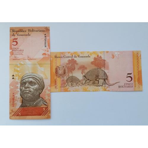 Венесуэла 5 боливар 2009г. UNC. 