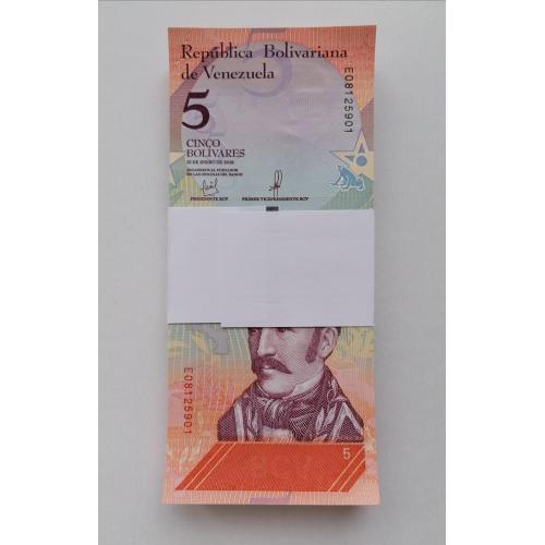 Венесуэла 5 боливар 2018г. UNC. 