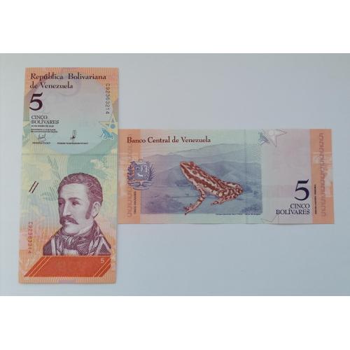 Венесуэла 5 боливар 2018г. UNC. 