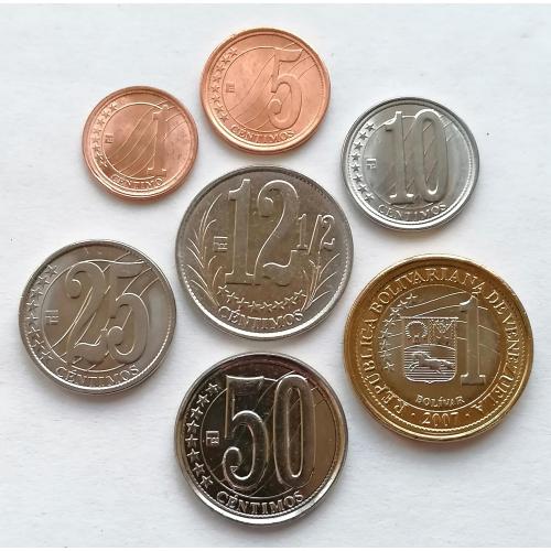 Венесуэла 7 монет 2007г.