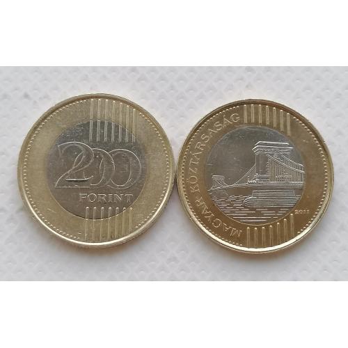 Венгрия 200 форинтов 2011г.