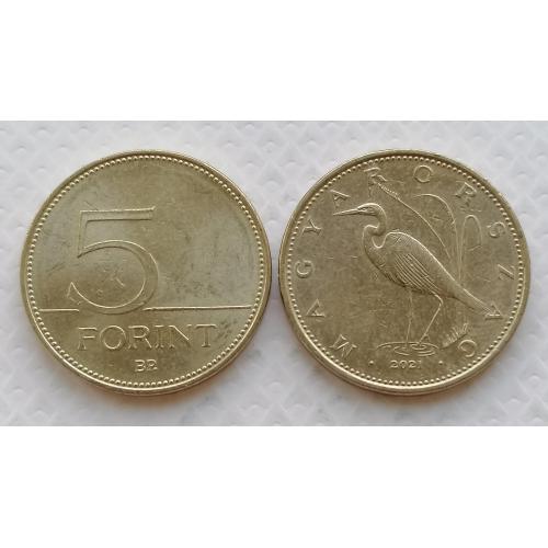 Венгрия 5 форинтов 2021г. 
