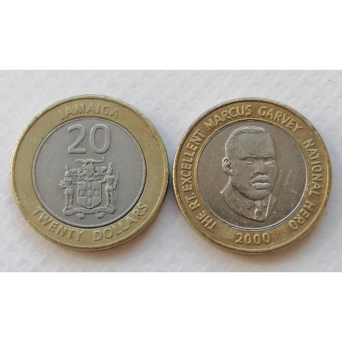 Ямайка 20 долларов 2000г.