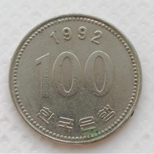 Южная Корея 100 вон 1992г.