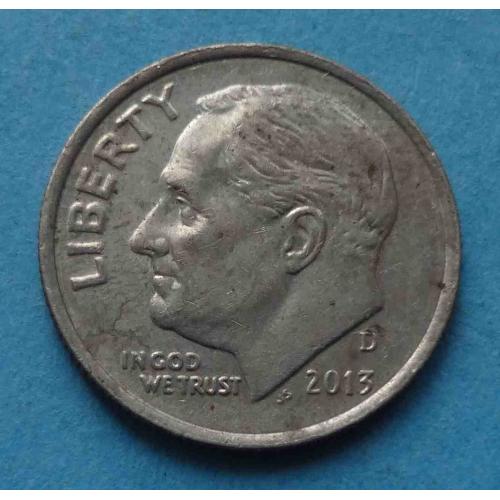 1 дайм (10 центов) 2013 года США (55)