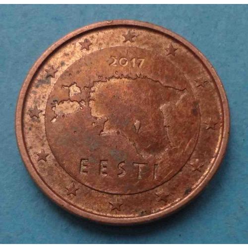 1 Евро цент 2017 года Эстония (65)