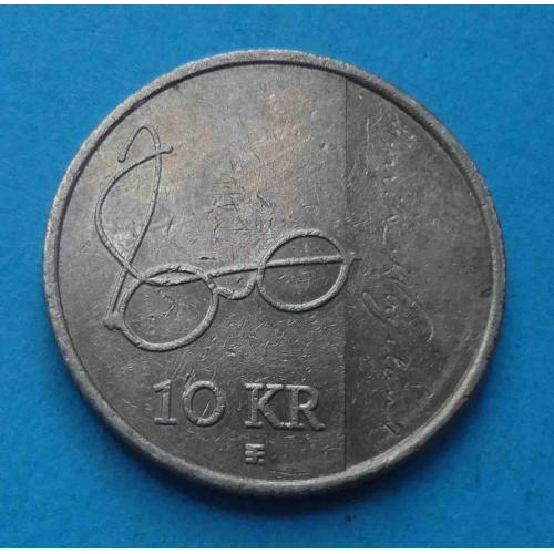 10 крон 2008 года Норвегия 200 лет со дня рождения Генрика Вергеланна (59)